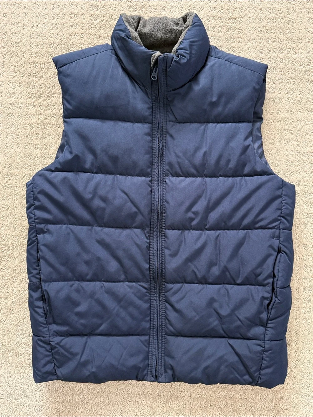 Gap Kids Navy Blue Puffy Vest - youth XL